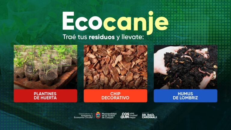 Más opciones para reciclar y disponer correctamente los residuos en Cosquín
