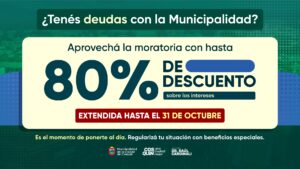 Se extiende la moratoria en Cosquín: hasta 80% de descuento sobre intereses y financiación con Tarjeta Cordobesa